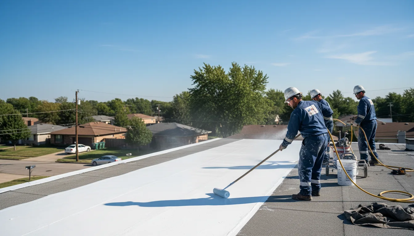 Commercial roof coating in Willisville, AR near me